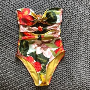 Aerie One Piece Floral Swimsuit